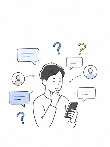 進捗確認に悩んでいる様子